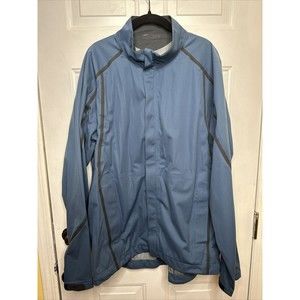 Nike Golf Storm Fit Jacket Mens Large Blue Black Full Zip Softshell XXL
